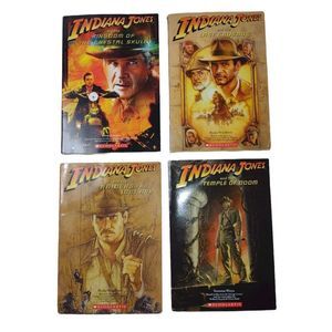 2008 Indiana Jones Books Paperback Scholastic Version 2008 Set‎ of 4